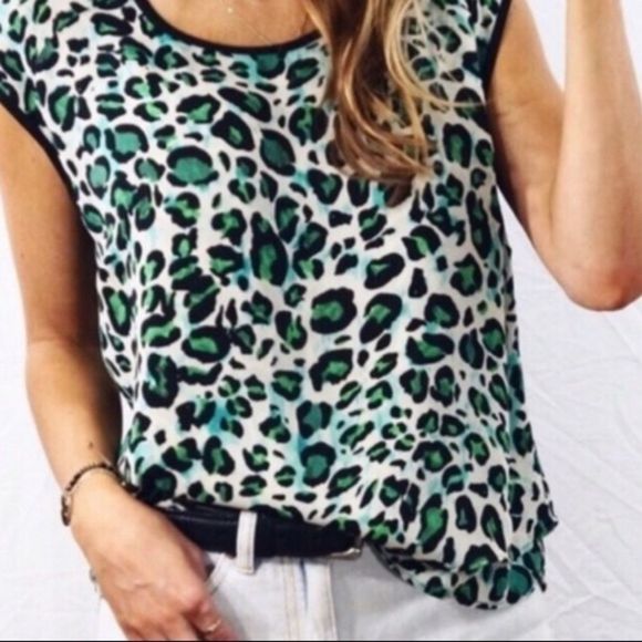 CAbi Tops - Cabi Cheetah Envy Jungle Top